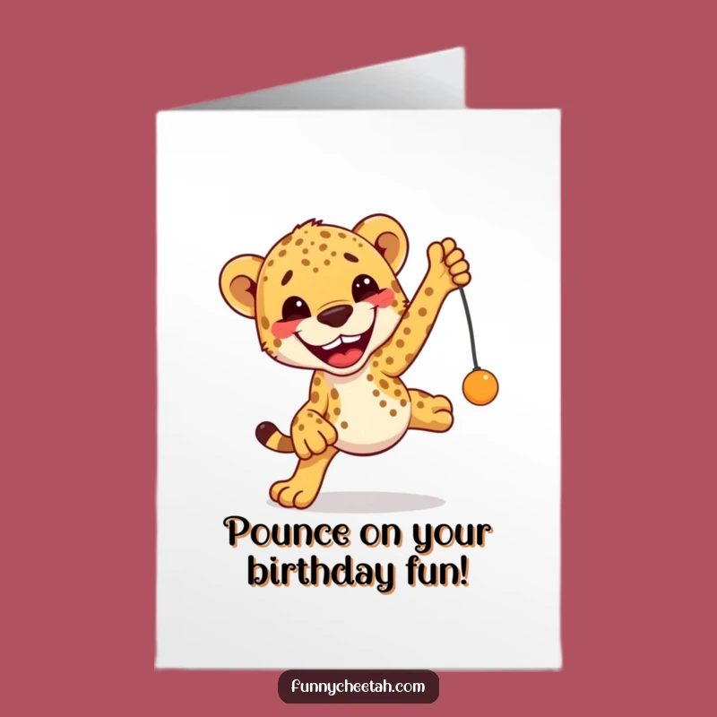 Free Printable Funny Cheetah Birthday Card - Toy Leap Downloadable Gift