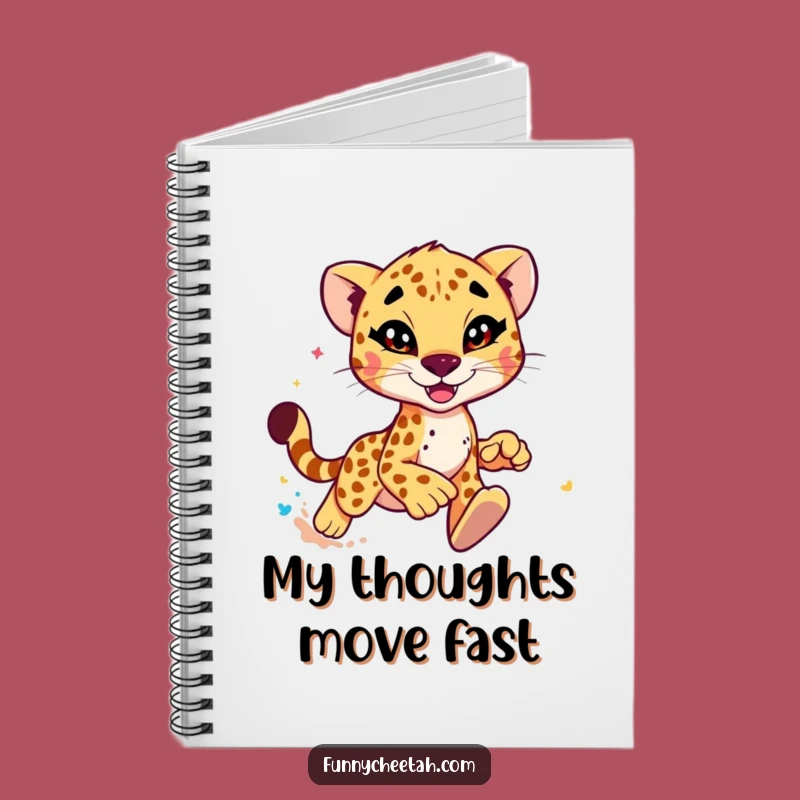 Funny Cheetah Notebook: Speedy Wink Journal, Perfect Hilarious Gift for Writers