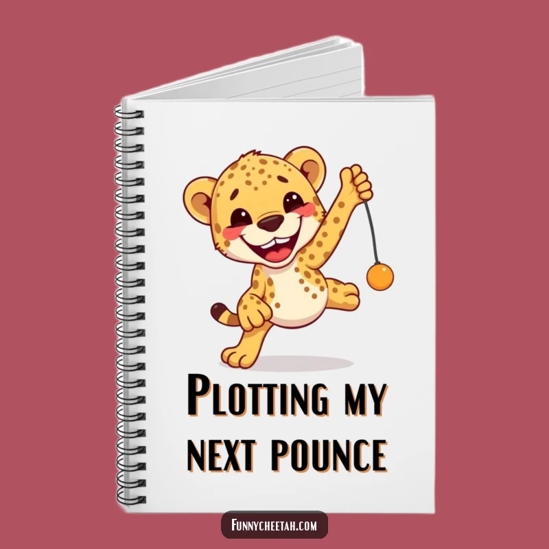 Funny Cheetah Notebook: Excited Leap Journal, Playful & Hilarious Gift for Writers